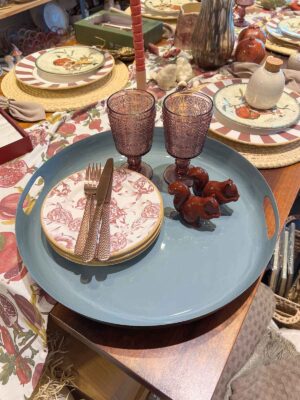 Bandeja metal gris M